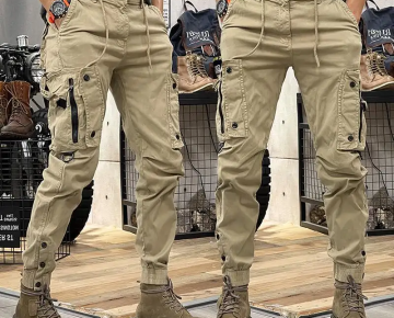 pantalon cargo kaki
