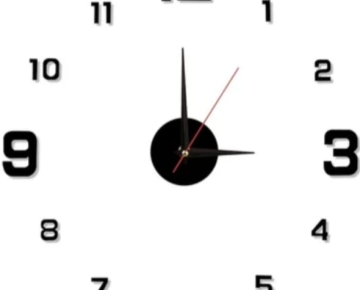 Horloge murale 3D