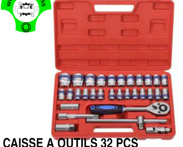 CAISSE A OUTIL PROFESSIONNEL – JEU DE 32 PCS