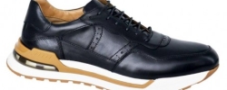 chaussures cuir noir et marron